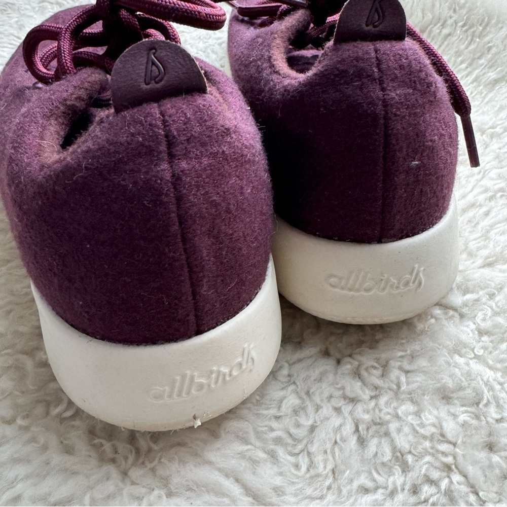 Allbirds Women’s Merino Wool Running Shoe in Berry Purple - Picture 8 of 12
